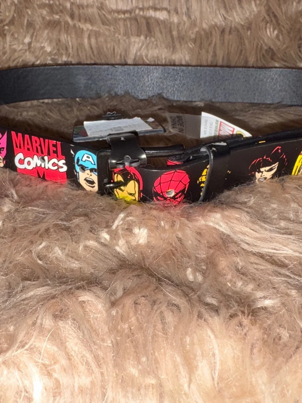 NEW VTG Marvel Superhero Kids Belt- 2013 - Spider-Man- Thor- Iron Man- And More